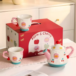 Porcelain Teapot & Cup Set 2 Pcs